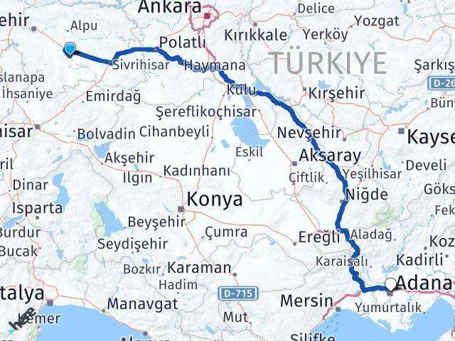 Mahmudiye Adana Arası Kaç Km - Yol Tarifi