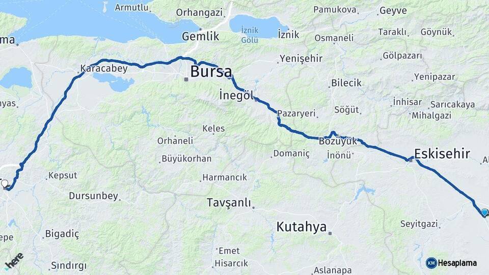 Mahmudiye Balıkesir Arası Kaç Km - Yol Tarifi