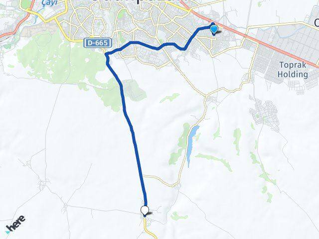 71 Evler Akpınar Arası Kaç Km - Yol Tarifi