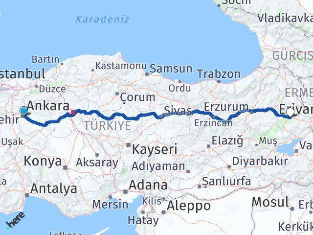 Odunpazarı Ağrı Arası Kaç Km - Yol Tarifi