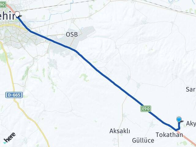 Harmandalı Eskişehir Otogarı Arası Kaç Km - Yol Tarifi