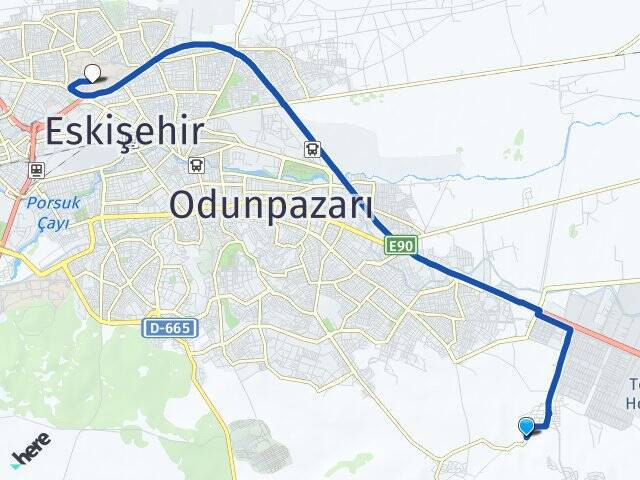 Sultandere Anadolu Üniversitesi Arası Kaç Km - Yol Tarifi