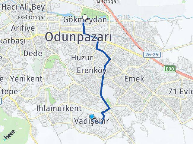Vadişehir Gökmeydan Arası Kaç Km - Yol Tarifi