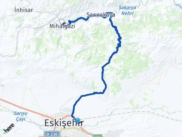 Eskişehir Otogarı Mihalgazi Arası Kaç Km - Yol Tarifi