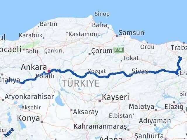 Seyitgazi Gümüşhane Arası Kaç Km - Yol Tarifi