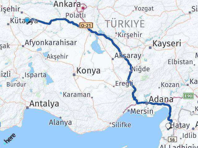 Seyitgazi Hatay Arası Kaç Km - Yol Tarifi