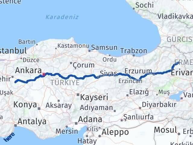 Seyitgazi Kars Arası Kaç Km - Yol Tarifi