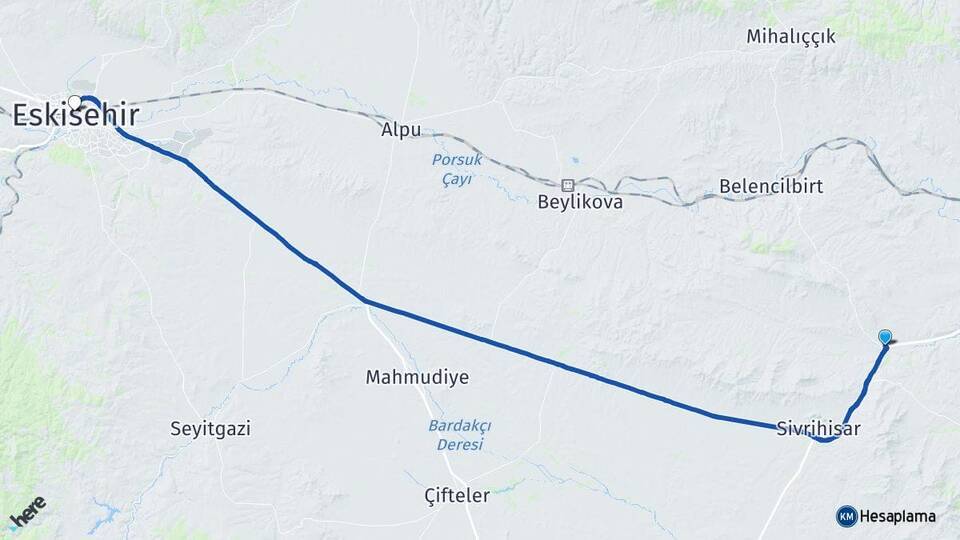 Babadat Eskişehir Arası Kaç Km - Yol Tarifi