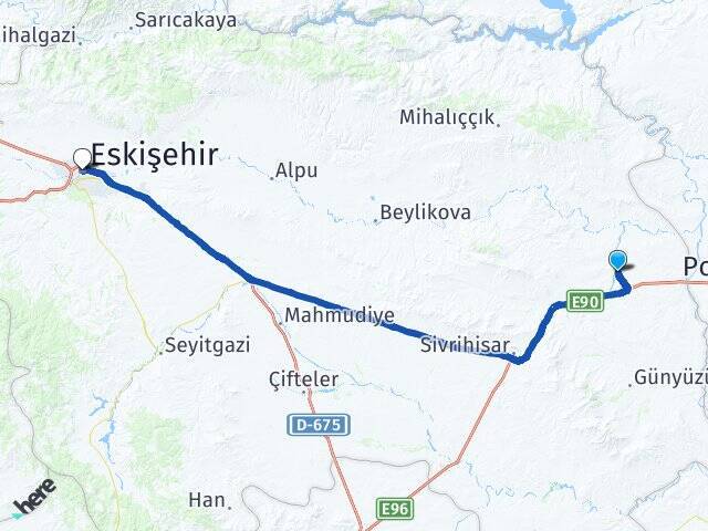 Demirciköy Eskişehir Tren Garı Arası Kaç Km - Yol Tarifi