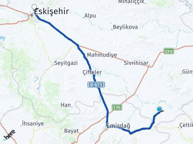 Göktepe Eskişehir Teknik Üniversitesi Arası Kaç Km - Yol Tarifi