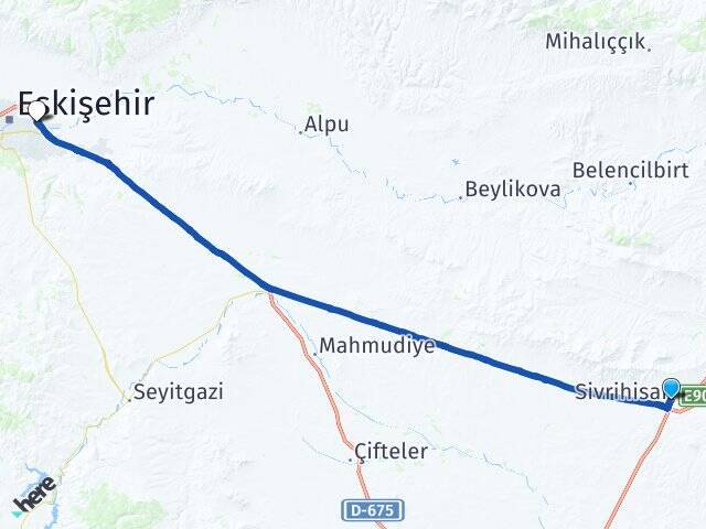 Hızırbey Eskişehir Otogarı Arası Kaç Km - Yol Tarifi