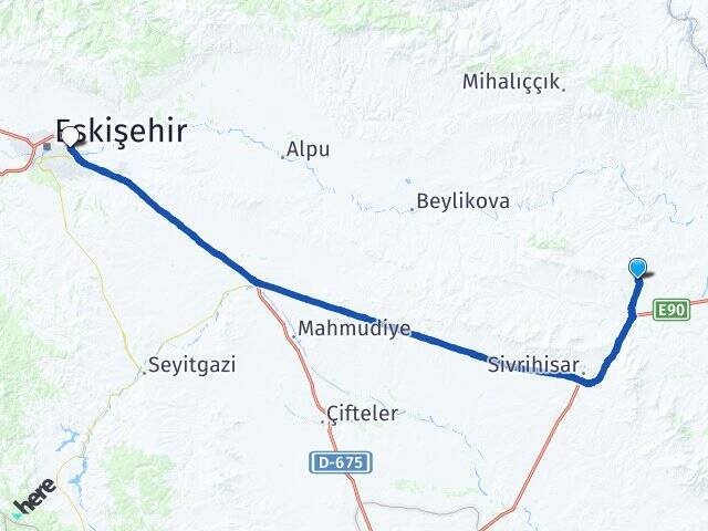 Hüdavendigar Eskişehir Otogarı Arası Kaç Km - Yol Tarifi