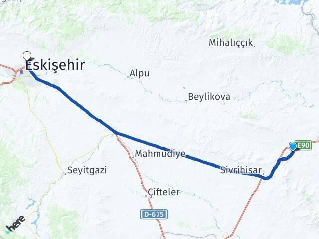 Nasrettin Hoca Eskişehir Teknik Üniversitesi Arası Kaç Km - Yol Tarifi