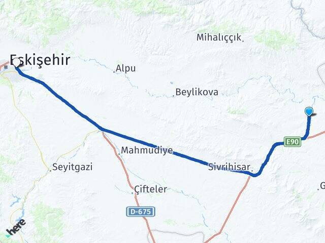 Ortaklar Eskişehir Otogarı Arası Kaç Km - Yol Tarifi