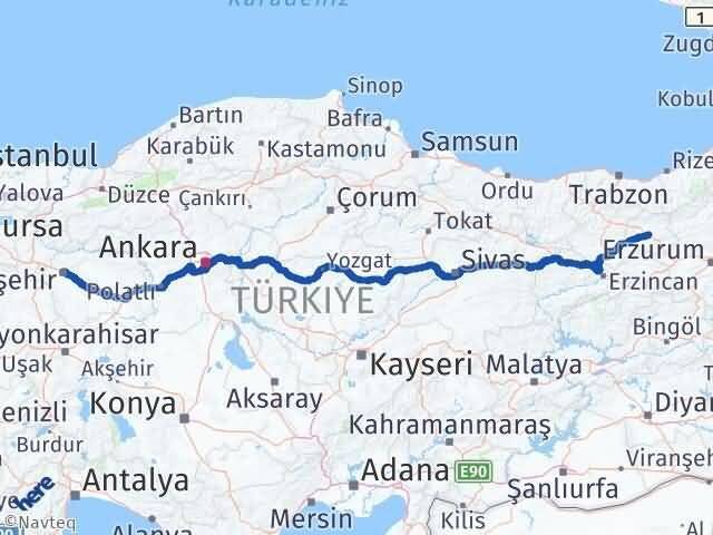 Tepebaşı Bayburt Arası Kaç Km - Yol Tarifi