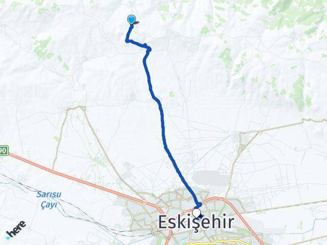 Buldukpınar Eskişehir Arası Kaç Km - Yol Tarifi