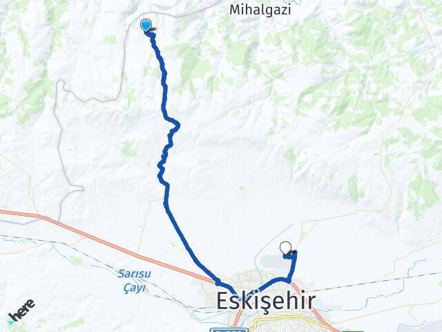 Çalkara Eskişehir Teknik Üniversitesi Arası Kaç Km - Yol Tarifi