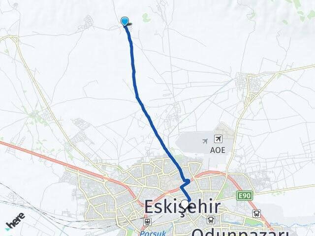 Emirceoğlu Eskişehir Tren Garı Arası Kaç Km - Yol Tarifi