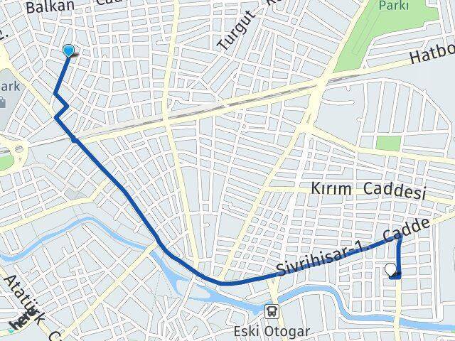 Eskibağlar Merkez Yeni Arası Kaç Km - Yol Tarifi