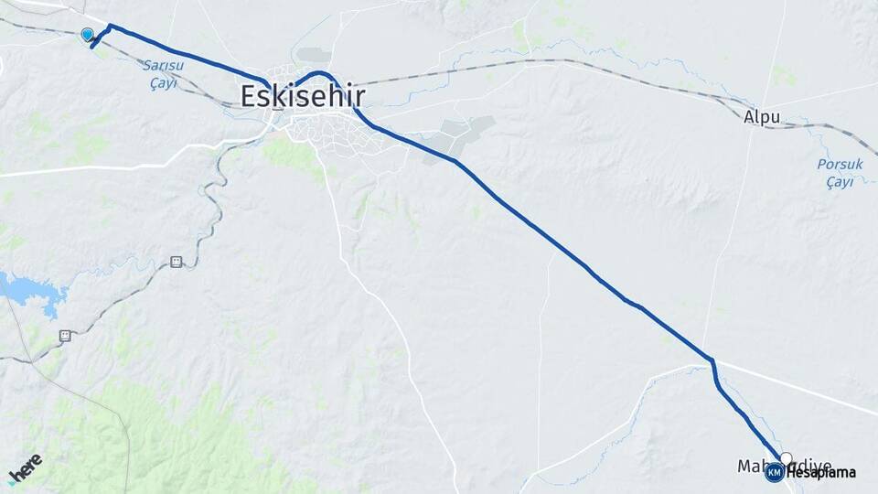 Eskişehir Tepebaşı Mahmudiye Arası Kaç Km - Yol Haritası
