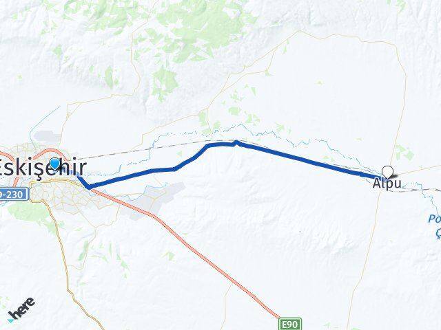 Merkez Yeni Alpu Arası Kaç Km - Yol Tarifi