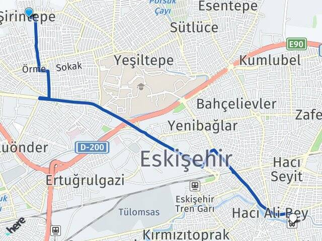Şirintepe Eski Otogar Arası Kaç Km - Yol Tarifi