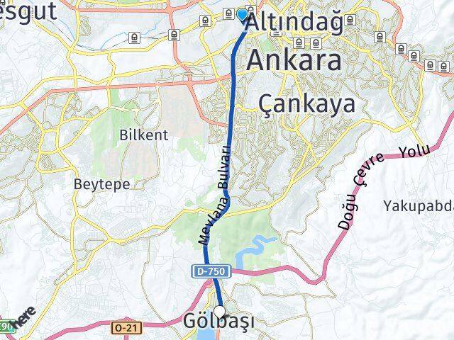 Gazi Üniversitesi Gölbaşı Arası Kaç Km - Yol Tarifi