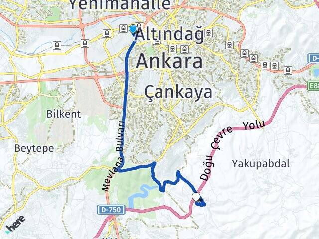 Gazi Üniversitesi Yıldırım Beyazıt Üniversitesi Arası Kaç Km - Yol Tarifi