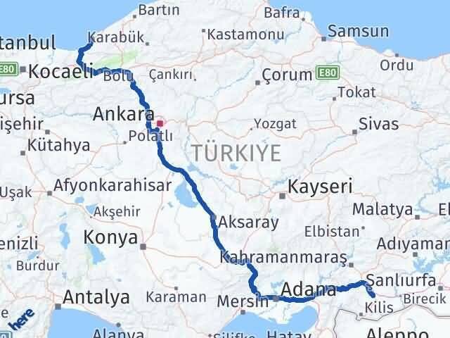 Gaziantep Ereğli Zonguldak Arası Kaç Km - Yol Haritası