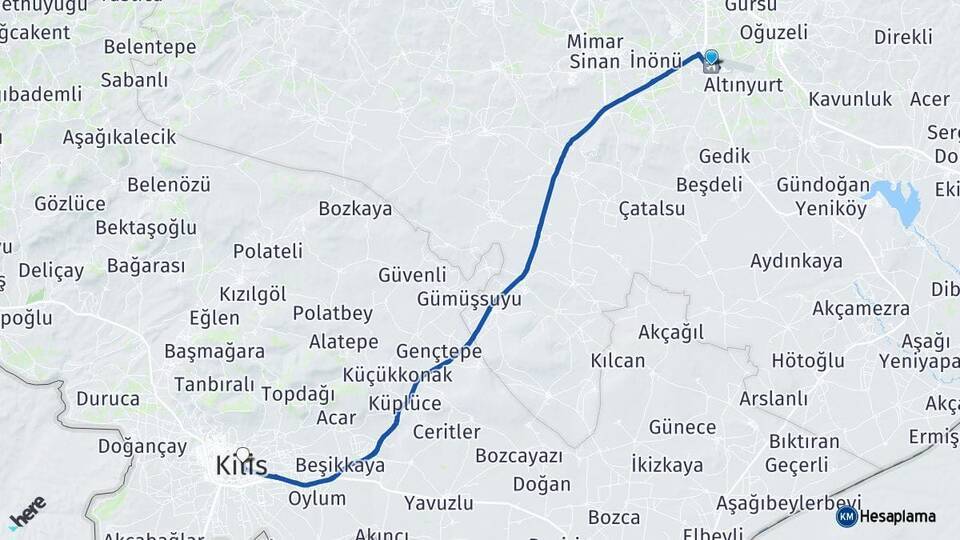 Gaziantep Havalimanı Kilis Arası Kaç Km - Yol Tarifi