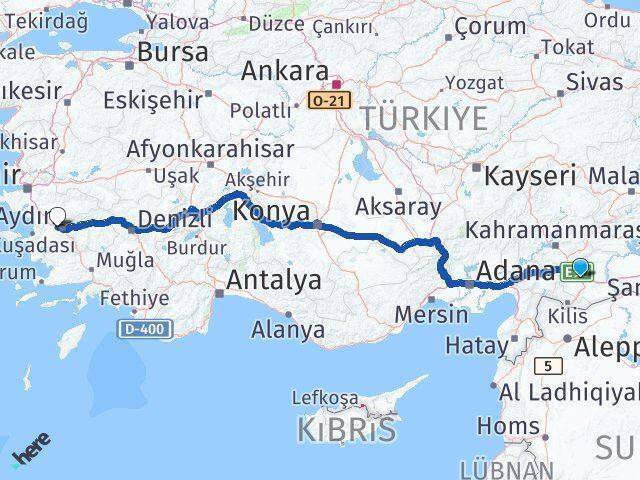 Gaziantep İncirliova Arası Kaç Km - Yol Tarifi