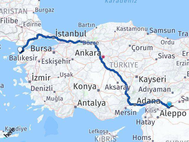 Karkamış Çanakkale Arası Kaç Km - Yol Tarifi