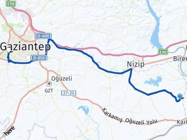 Savaş Gaziantep Üniversitesi Arası Kaç Km - Yol Tarifi