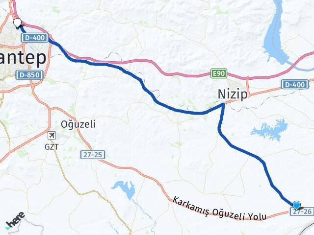 Soylu Gaziantep Otogarı Arası Kaç Km - Yol Tarifi