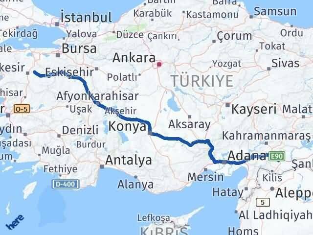 Gaziantep Kepsut Arası Kaç Km - Yol Tarifi
