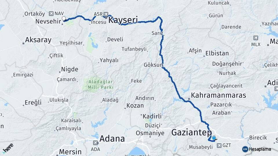 Akkent Göktaş Arası Kaç Km - Yol Tarifi