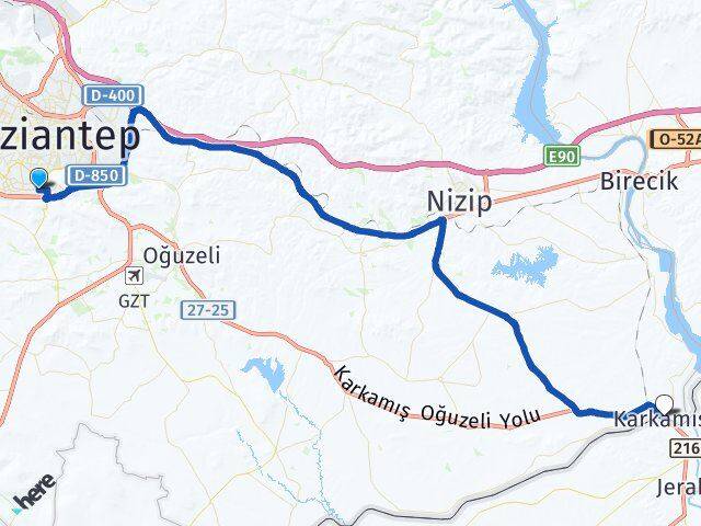 Akkent Karkamış Arası Kaç Km - Yol Tarifi