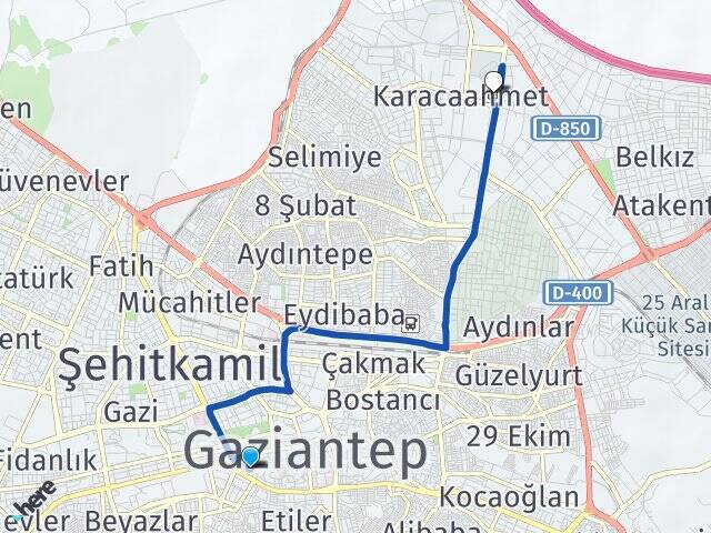 Bahçelievler Gaziantep Otogarı Arası Kaç Km - Yol Tarifi