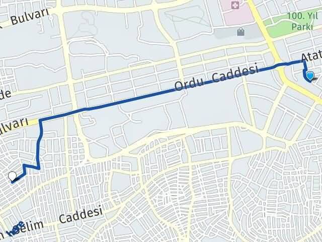 Bahçelievler Konak Arası Kaç Km - Yol Tarifi