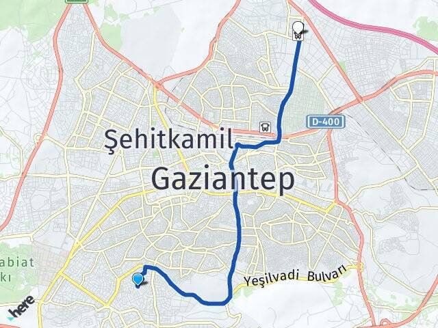 Bülbülzade Gaziantep Otogarı Arası Kaç Km - Yol Tarifi