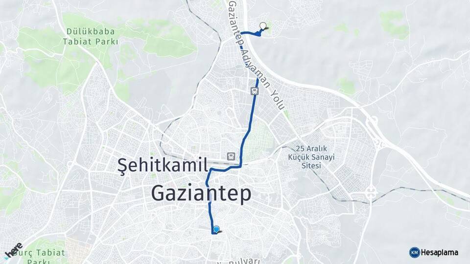 Düztepe Beykent Arası Kaç Km - Yol Tarifi