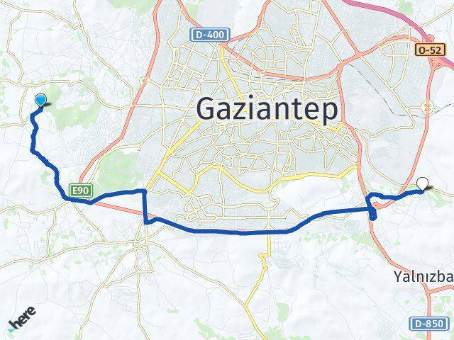 Gerciğin Osmanlı Arası Kaç Km - Yol Tarifi