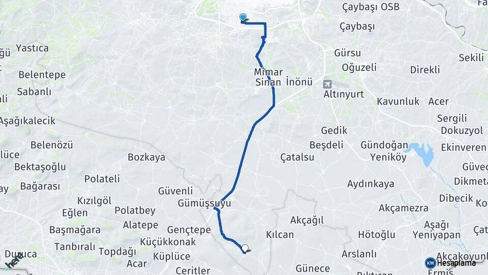 Karataş Yığmatepe Arası Kaç Km - Yol Tarifi