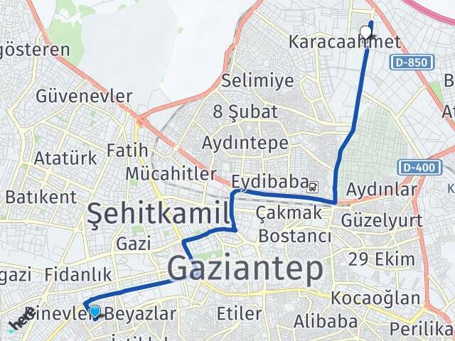 Konak Gaziantep Otogarı Arası Kaç Km - Yol Tarifi