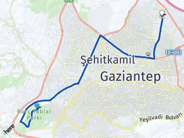Yamaçtepe Gaziantep Otogarı Arası Kaç Km - Yol Tarifi