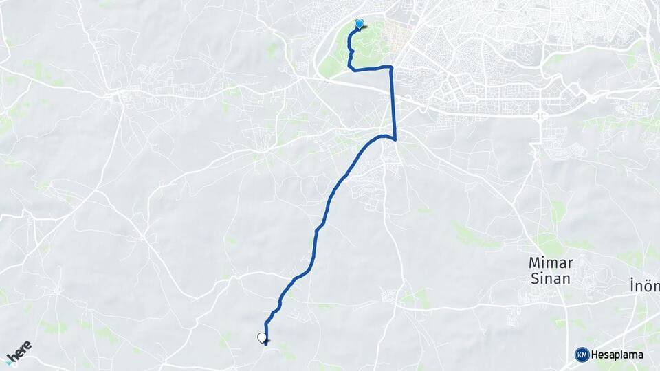 Yamaçtepe Şahinbey Arası Kaç Km - Yol Tarifi