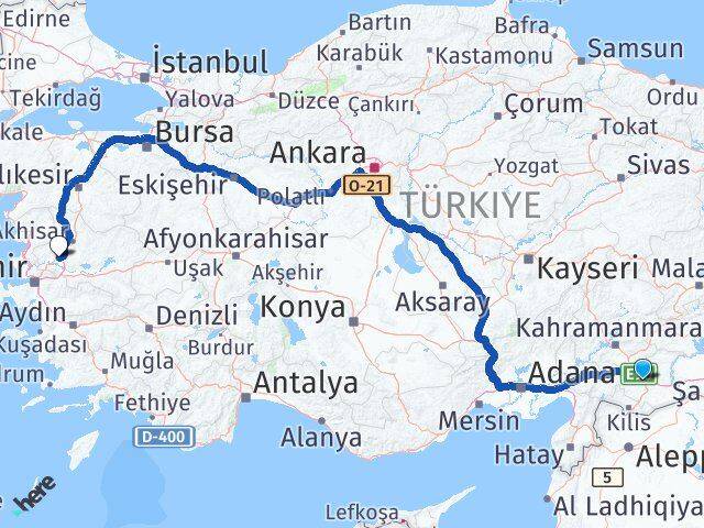 Gaziantep Saruhanlı Manisa Arası Kaç Km - Yol Haritası