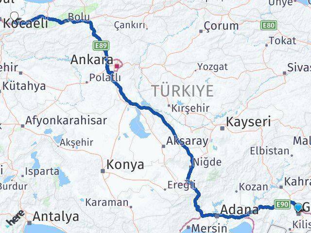 Batıkent Sanko Üniversitesi Arası Kaç Km - Yol Tarifi