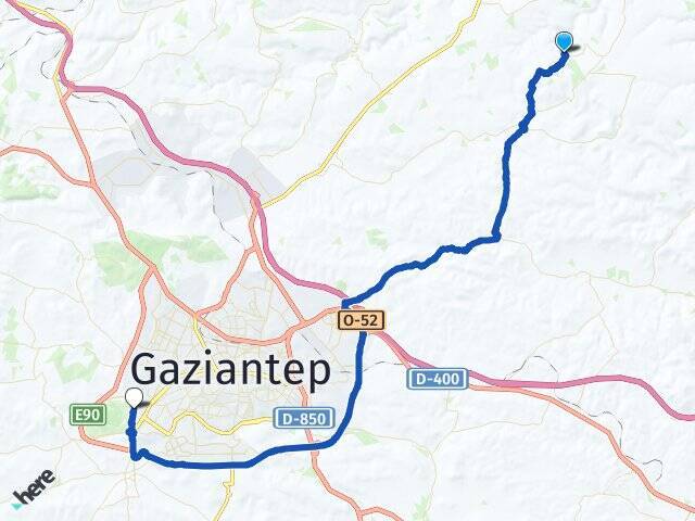 Bozobası Gaziantep Üniversitesi Arası Kaç Km - Yol Tarifi