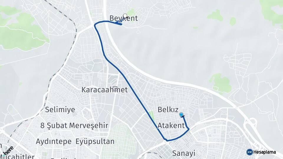 Gazikent Beykent Arası Kaç Km - Yol Tarifi